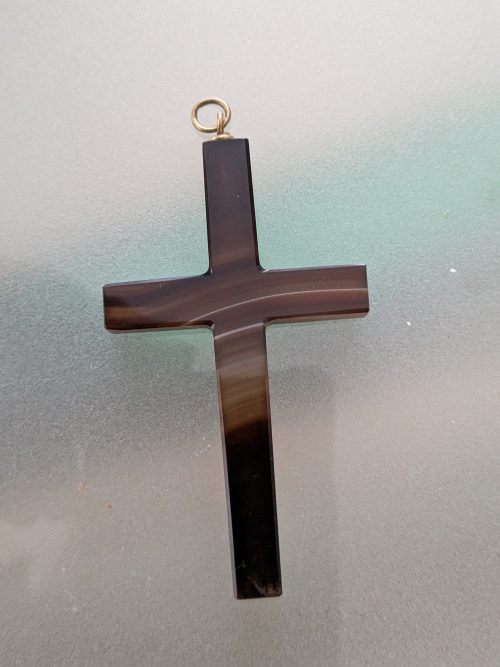 19th Century Victorian Agate Cross