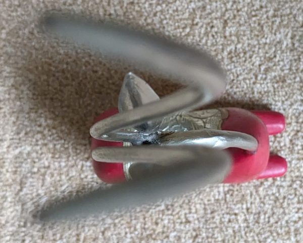 Metal & Wood Tall Gazelle/Antelope Sculpture