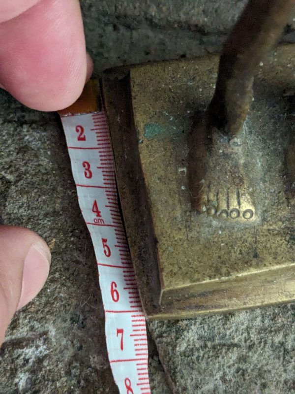 Contemporary Style Brass Statue Of African Tribal Man. ALST