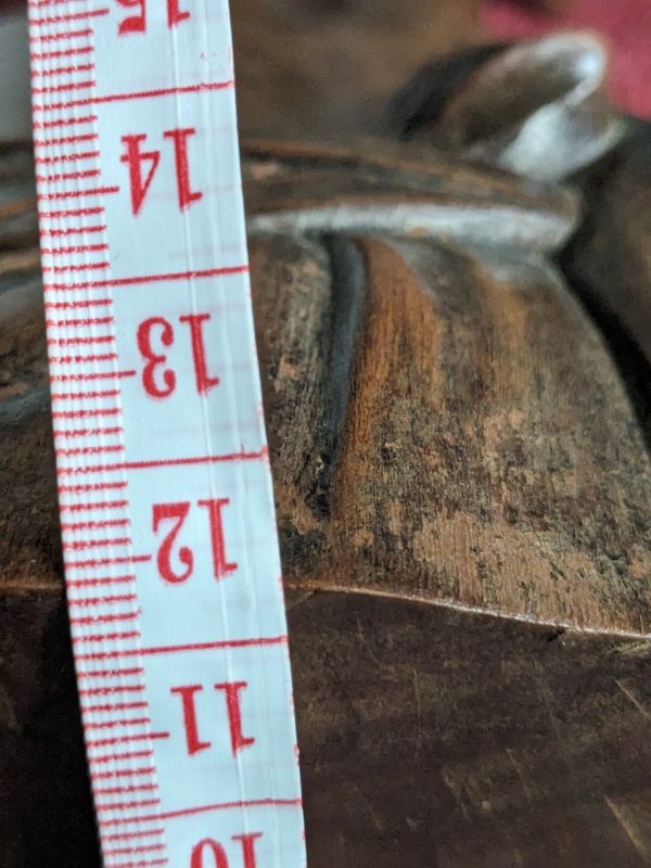 Vintage Hand Carved 1930s Indonesian Bust of Woman