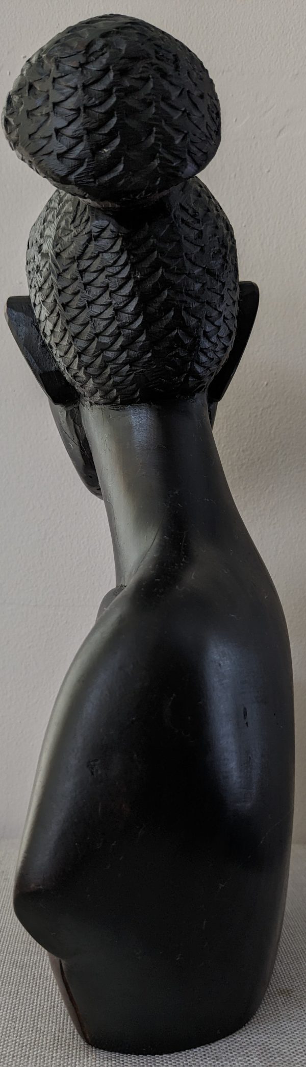 Wooden Statue Of an African Woman's Face