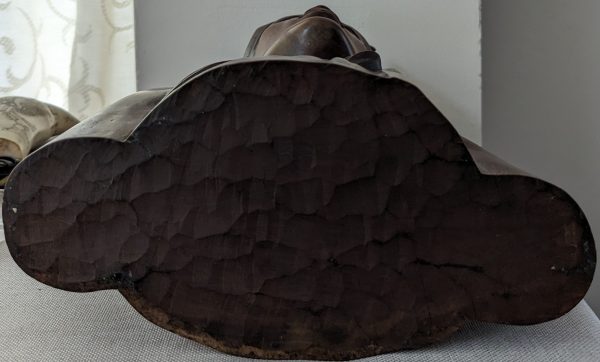 Vintage Hand Carved 1930s Indonesian Bust of Woman