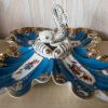 PXL_20240828_125625354 French Limoges Bow Porcelain Fish & 4-shell Sweetmeat Or Pickle Stand