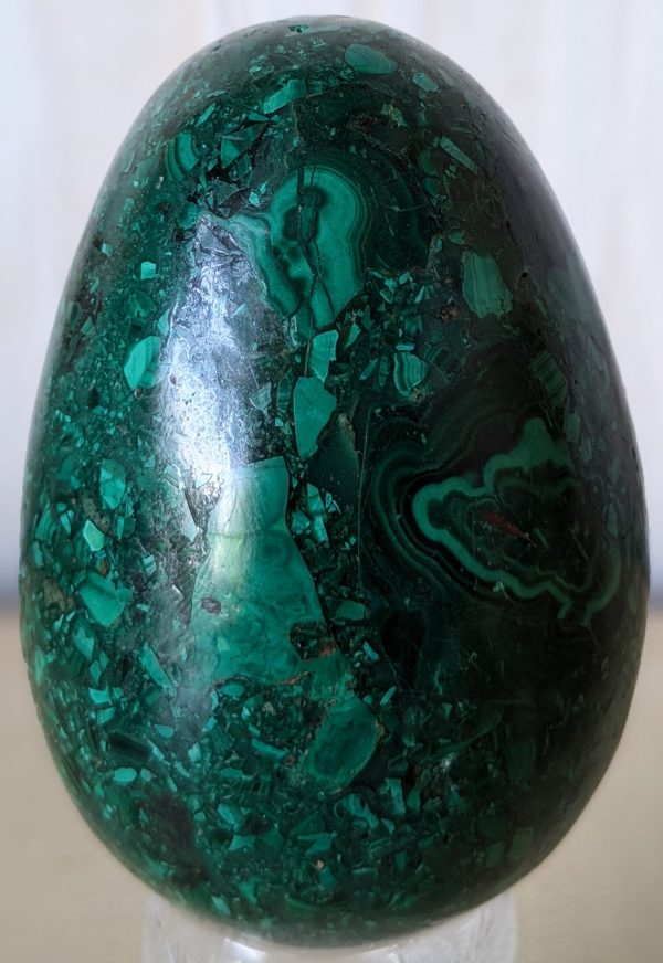 Malachite Egg Ornament