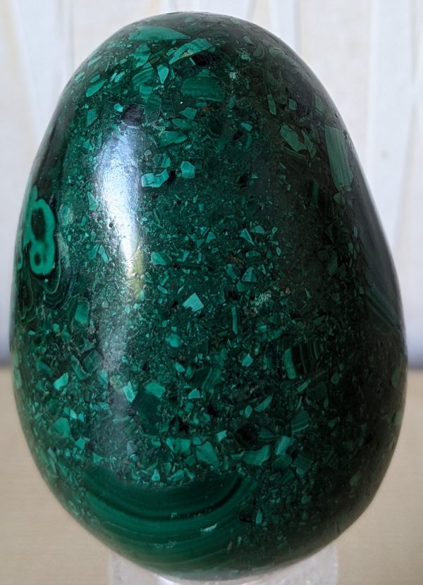 Malachite Egg Ornament