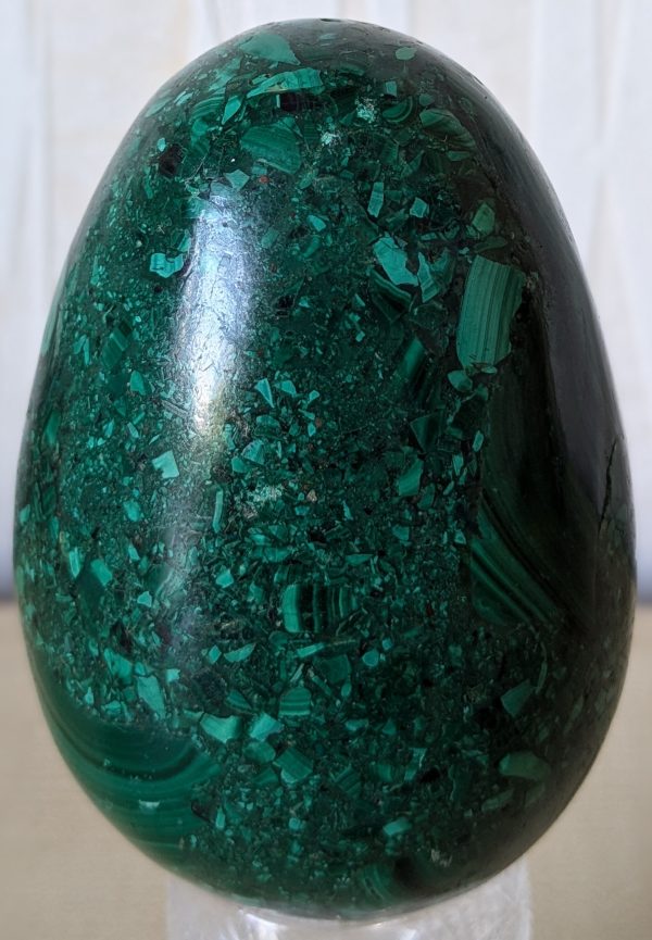 Malachite Egg Ornament