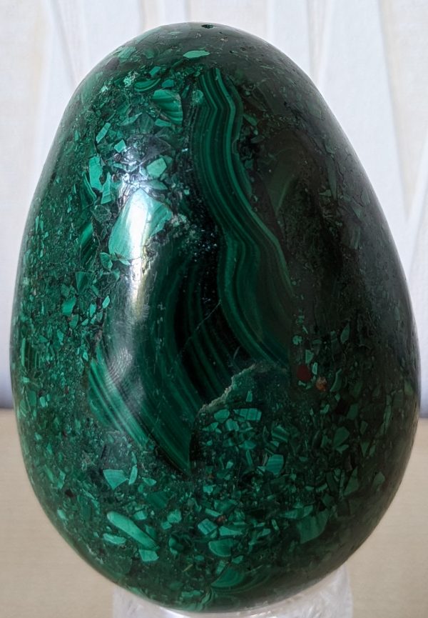 Malachite Egg Ornament