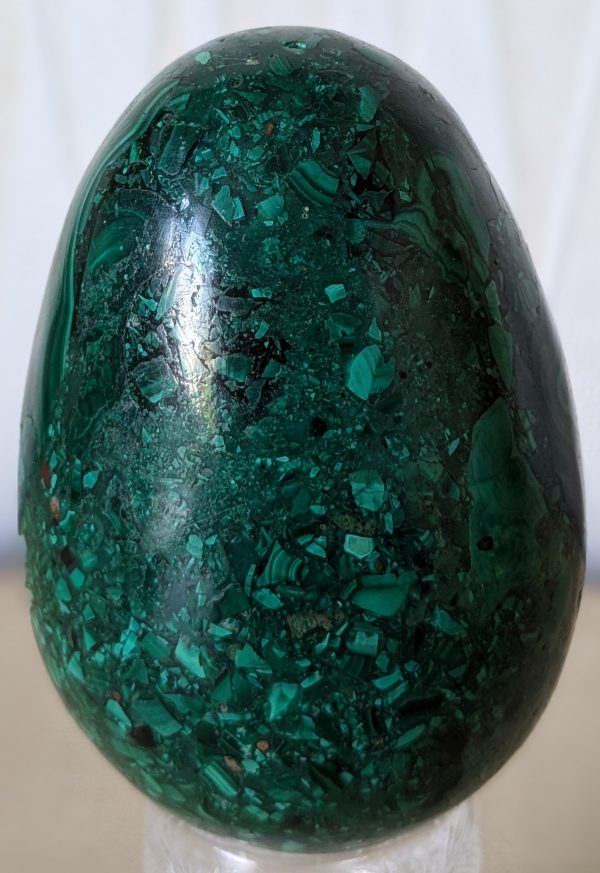 Malachite Egg Ornament