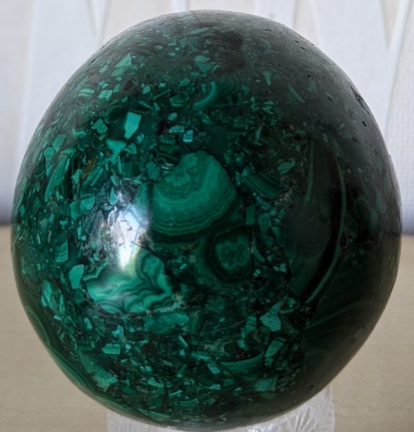 Malachite Egg Ornament