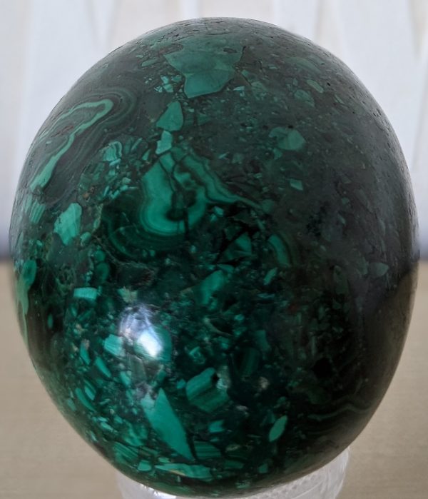 Malachite Egg Ornament